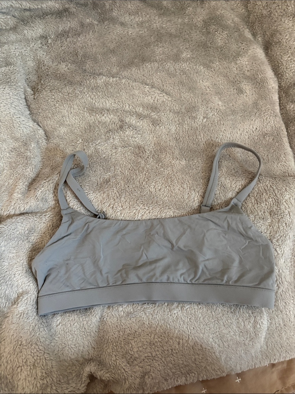 SKIMS Light Gray Seamless Bralette